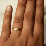 Hammered Stacker Ring